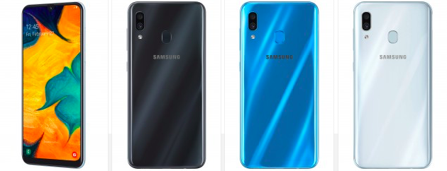 Samsung анонсировала Galaxy A50 и Galaxy A30