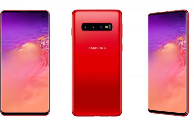 Samsung Galaxy S10 в цвете Cardinal Red выйдет в июне
